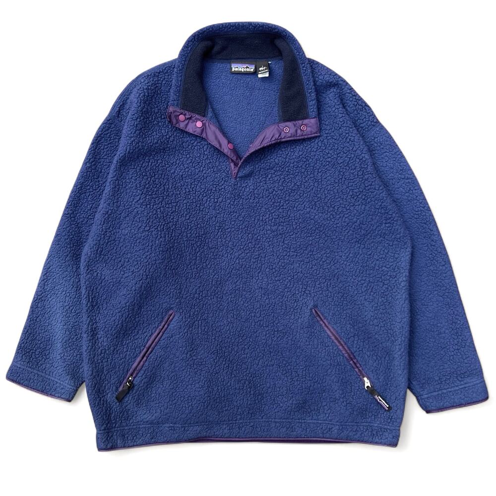 Vintage 90s Patagonia Synchilla Big T Fleece Sherpa USA Patagonia Pile Jacket L